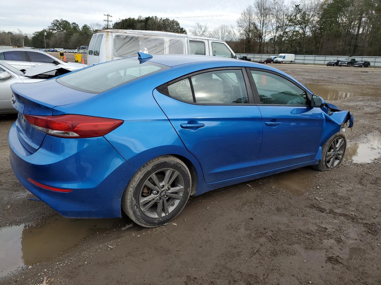 2018 Hyundai Elantra VIN 5NPD84LF0JH346667 Copart auction photo, front end damage thumbnail 3