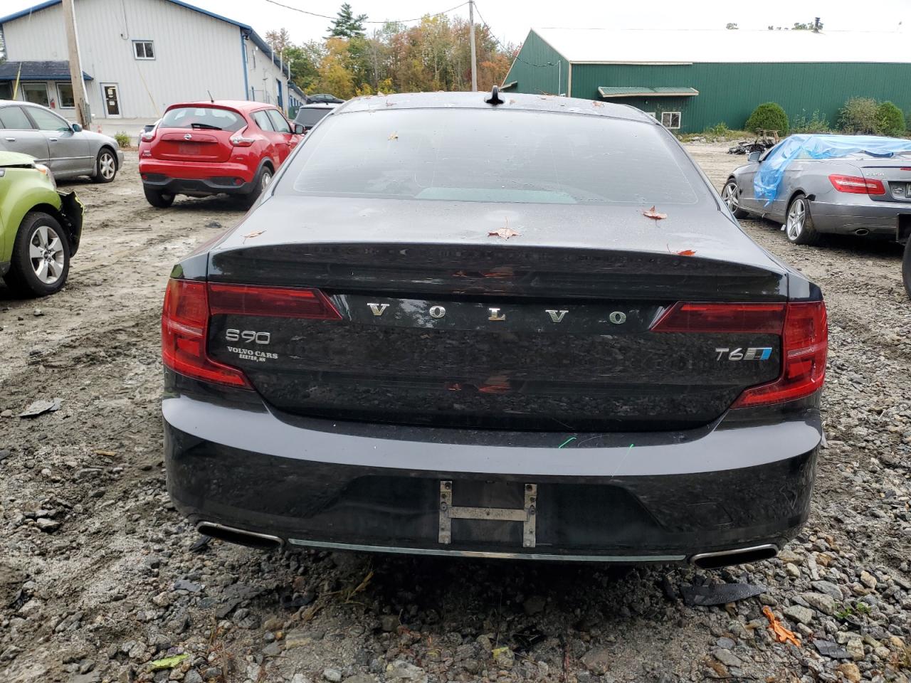 2017 Volvo S90 VIN YV1A22ML9H1004885 Copart auction photo, front end / side damage thumbnail 6