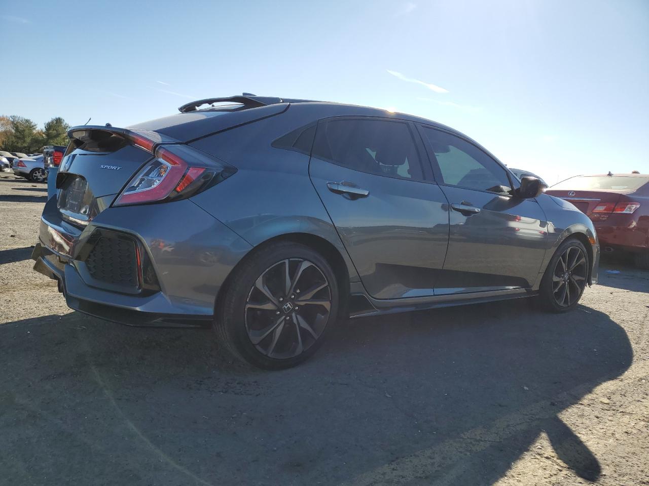 2019 Honda Civic VIN SHHFK7H49KU413543 Copart auction photo, side damage thumbnail 3