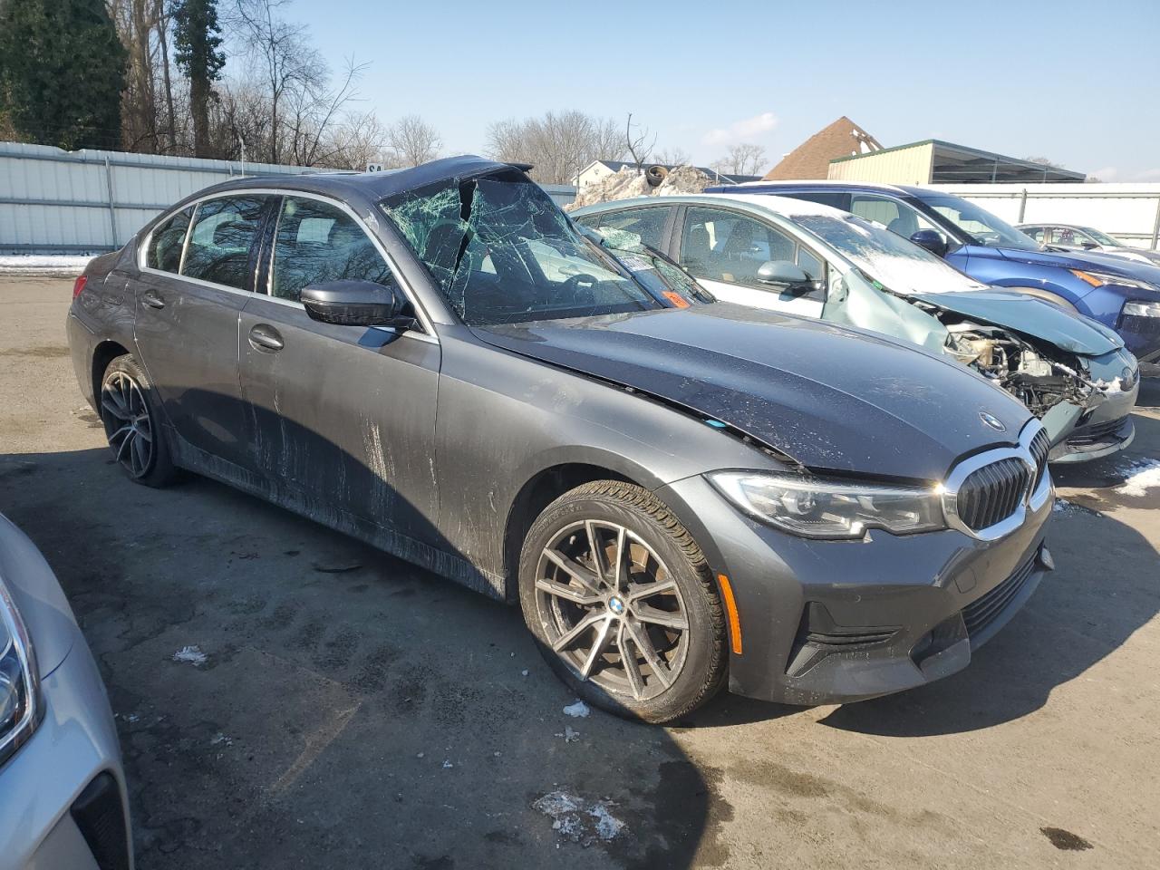 2021 BMW 3er VIN 3MW5R7J03M8B77816 Copart auction photo, rollover damage thumbnail 4