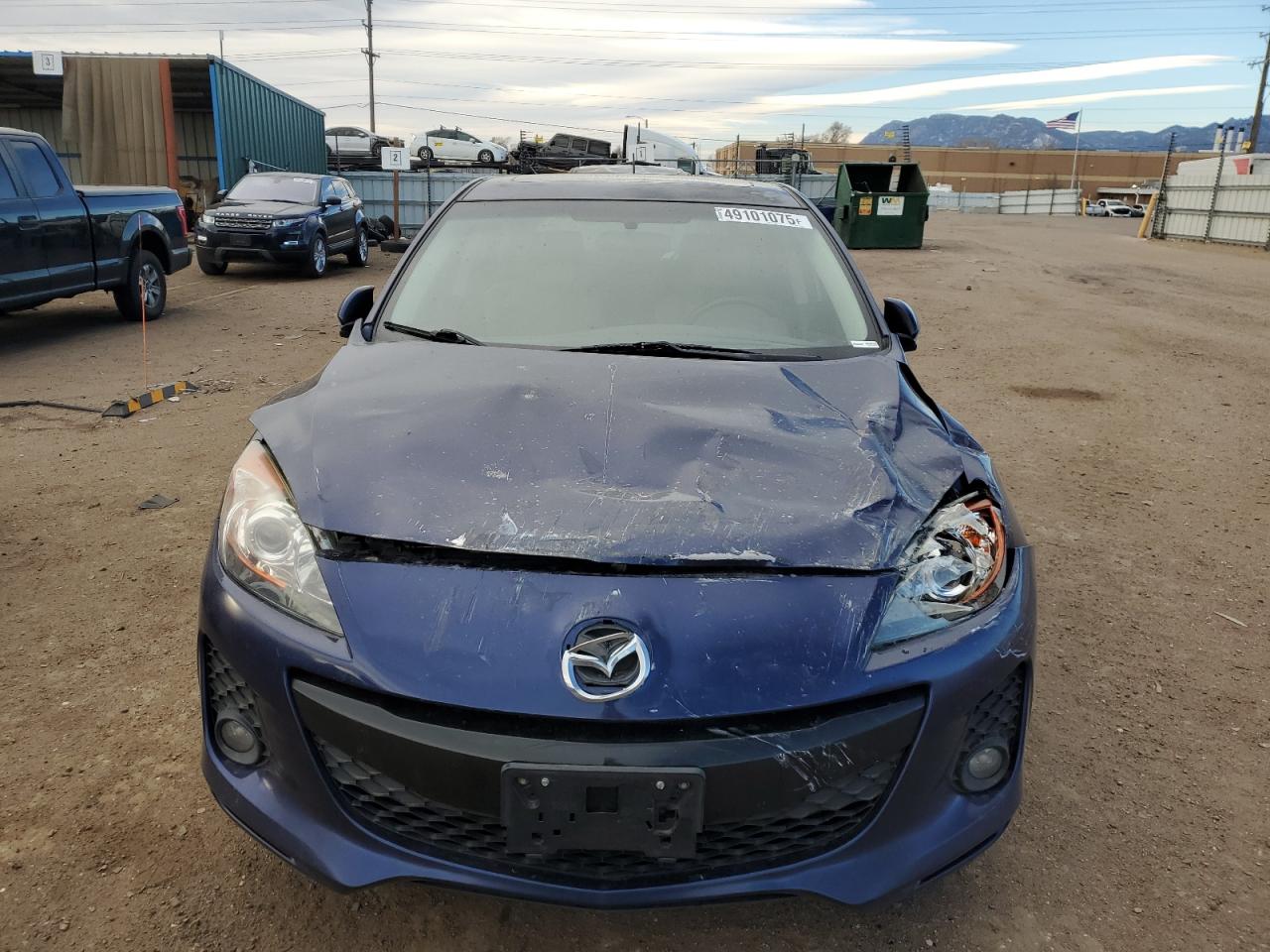 2012 Mazda 3 VIN JM1BL1L5XC1504289 Copart auction photo, front end damage thumbnail 5