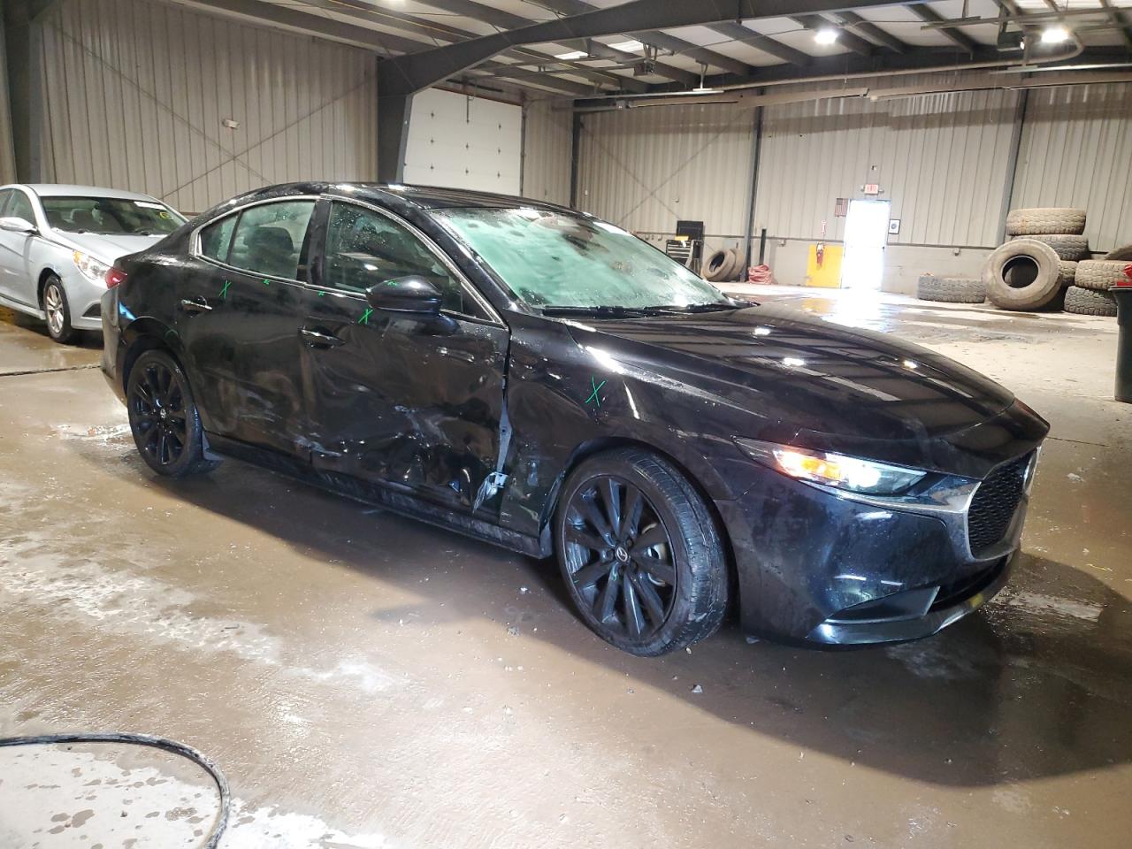 2024 Mazda 3 VIN 3MZBPABM9RM412256 Copart auction photo, side / front end damage thumbnail 4