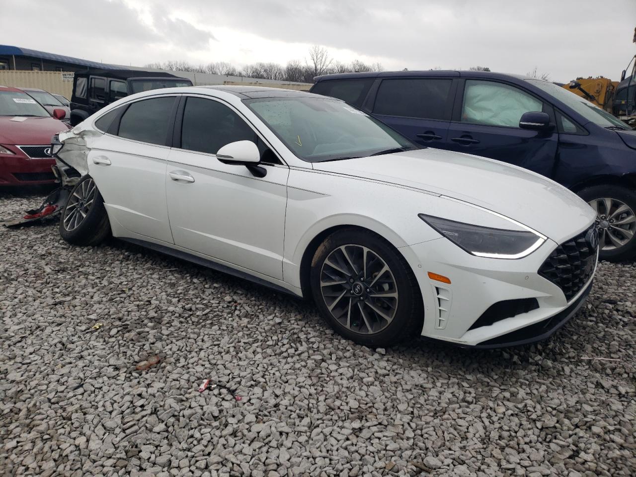 2020 Hyundai Sonata VIN 5NPEH4J24LH016831 Copart auction photo, rear end damage thumbnail 4