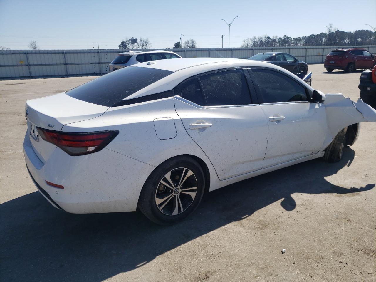 2022 Nissan Sentra VIN 3N1AB8CV9NY263866 Copart auction photo, front end / undercarriage damage thumbnail 3