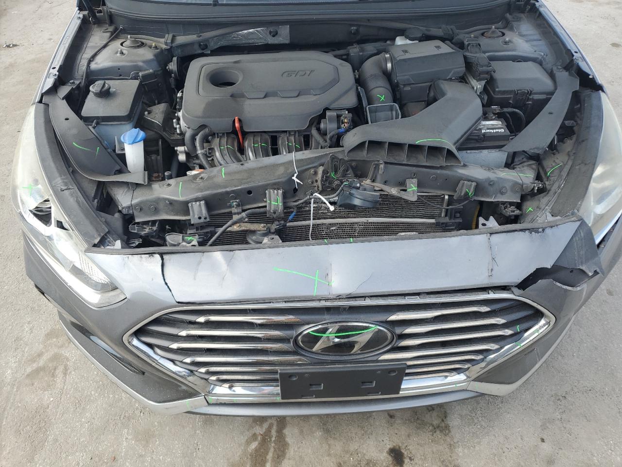 2018 Hyundai Sonata VIN 5NPE24AF1JH657842 Copart auction photo, front end damage thumbnail 11