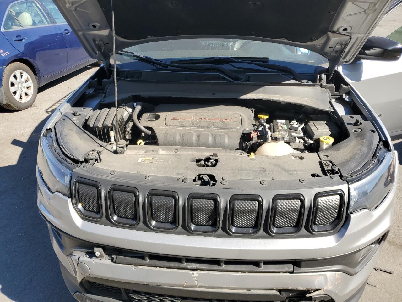 2022 Jeep Compass VIN 3C4NJDBB4NT166167 Copart auction photo, rear end / front end damage thumbnail 14