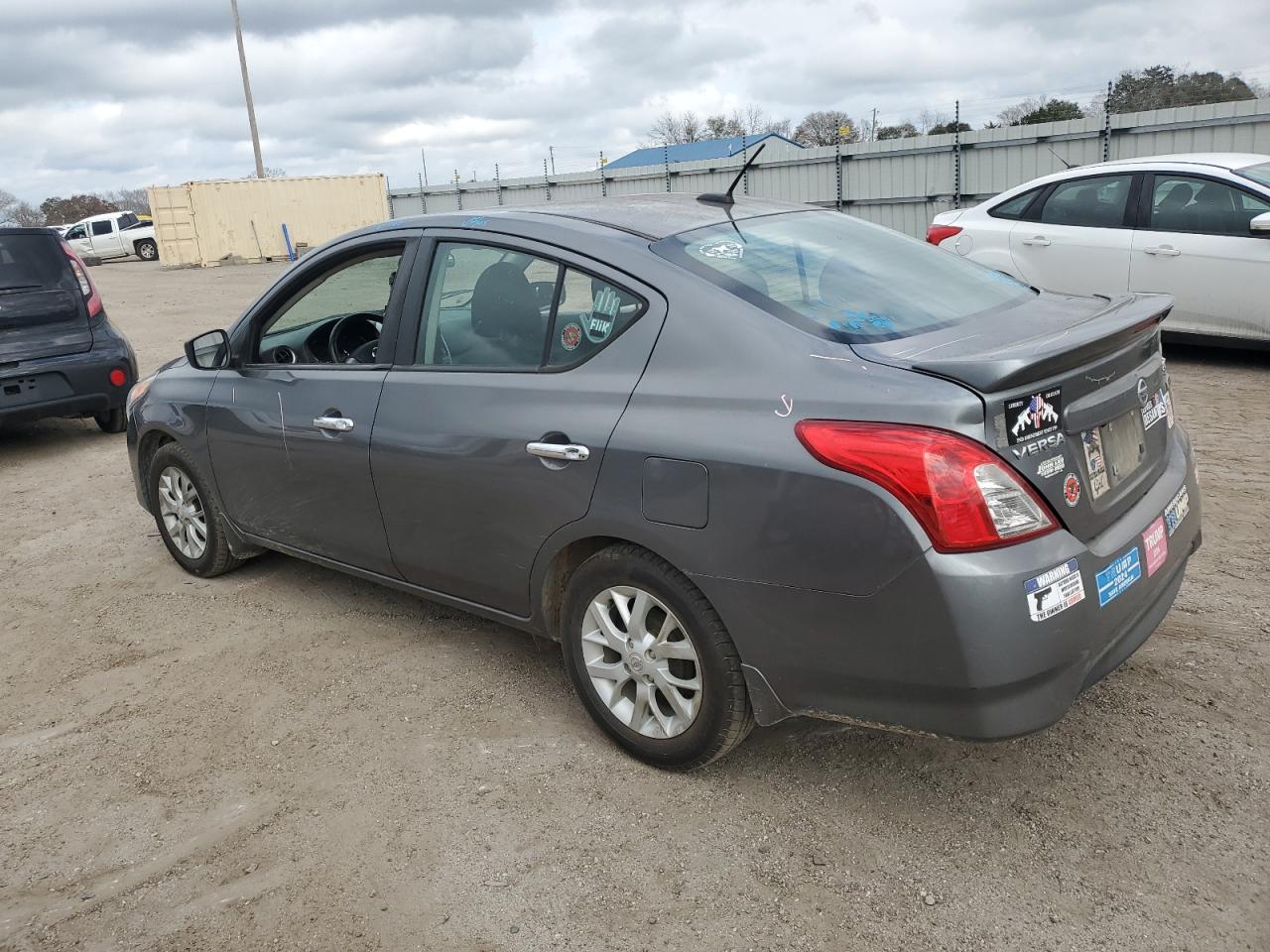 2017 Nissan Versa VIN 3N1CN7AP2HL851561 Copart auction photo, top/roof / front end damage thumbnail 2