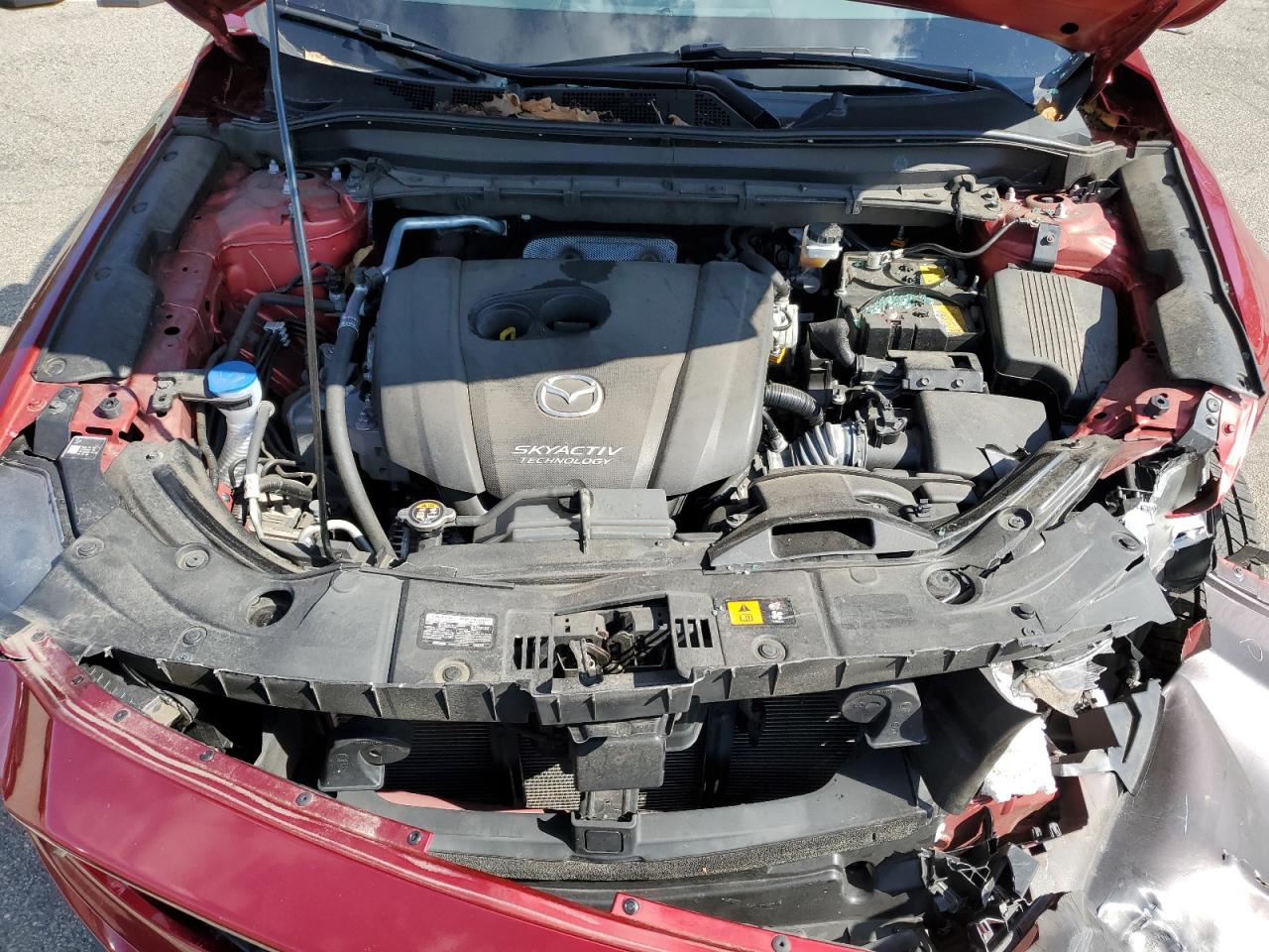 2019 Mazda CX-5 VIN JM3KFBCM2K1646002 Copart auction photo, front end / side damage thumbnail 12