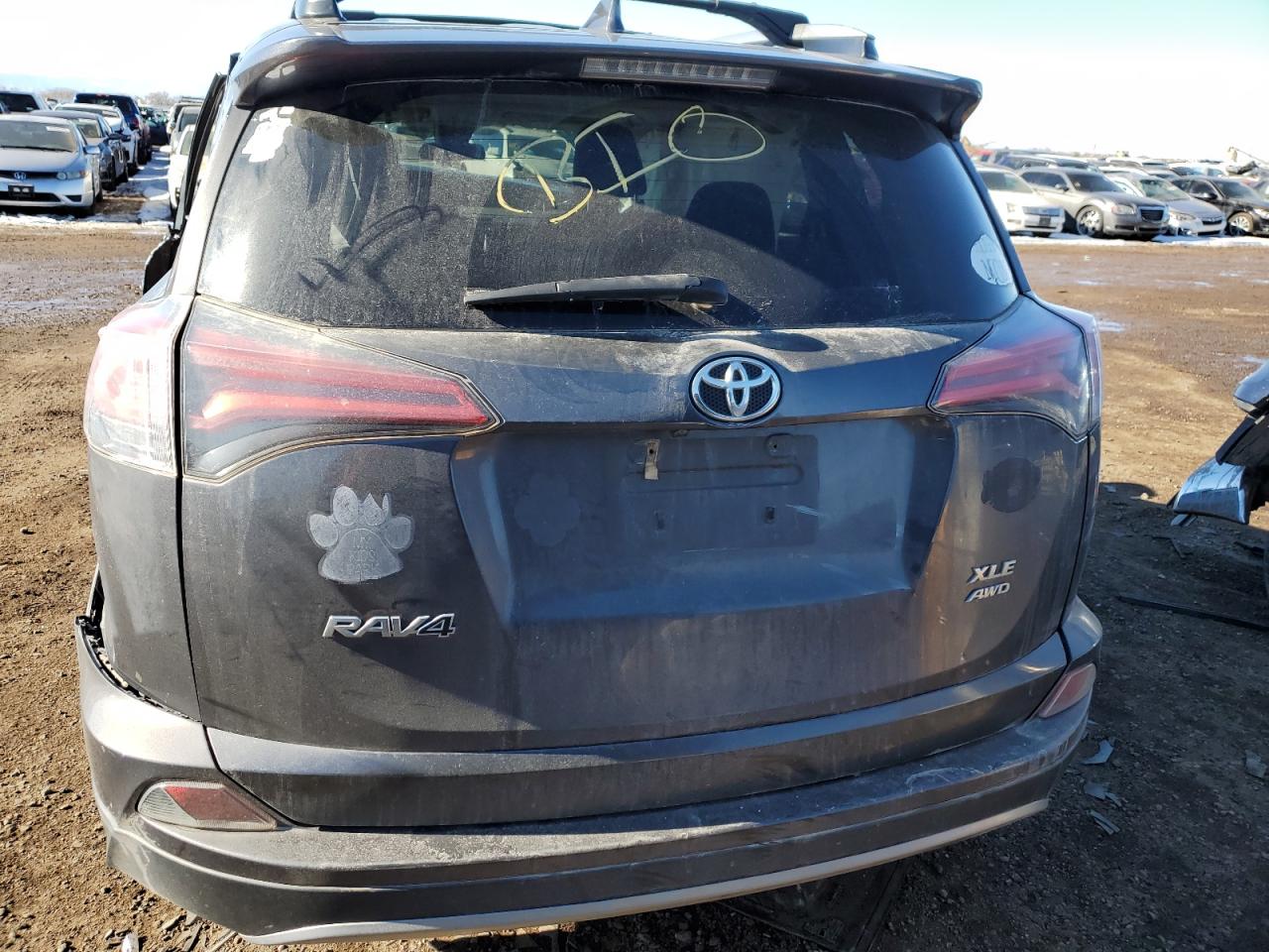 2017 Toyota RAV 4 VIN 2T3RFREV7HW624528 Copart auction photo, all over damage thumbnail 6