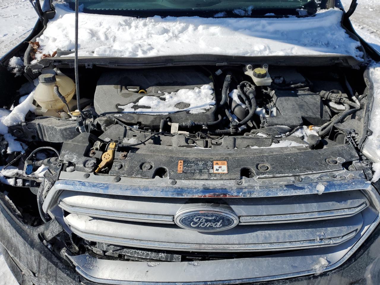 2017 Ford Escape VIN 1FMCU9GD5HUA43439 Copart auction photo, front end / side damage thumbnail 12