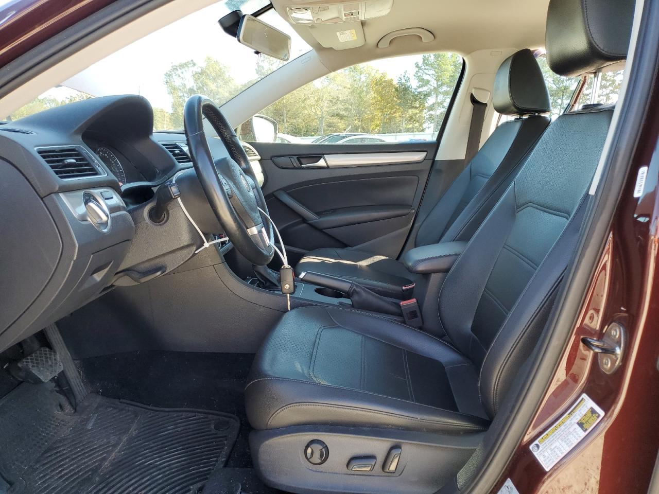 2014 Volkswagen Passat VIN 1VWAS7A35EC091351 Copart auction photo, front end / side damage thumbnail 7