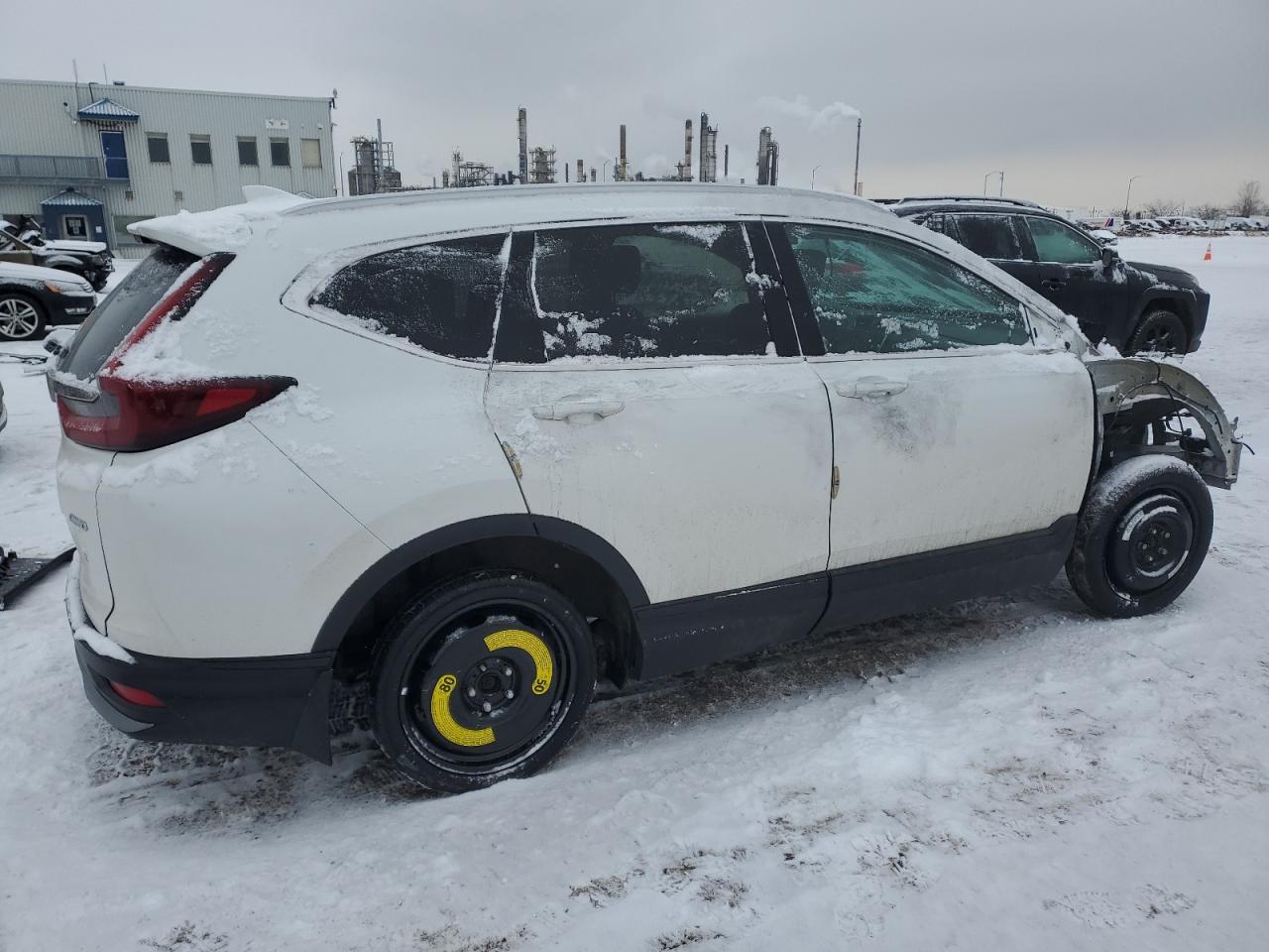 2021 Honda CR-V VIN 2HKRW2H8XMH209461 Copart auction photo, vandalism damage thumbnail 3