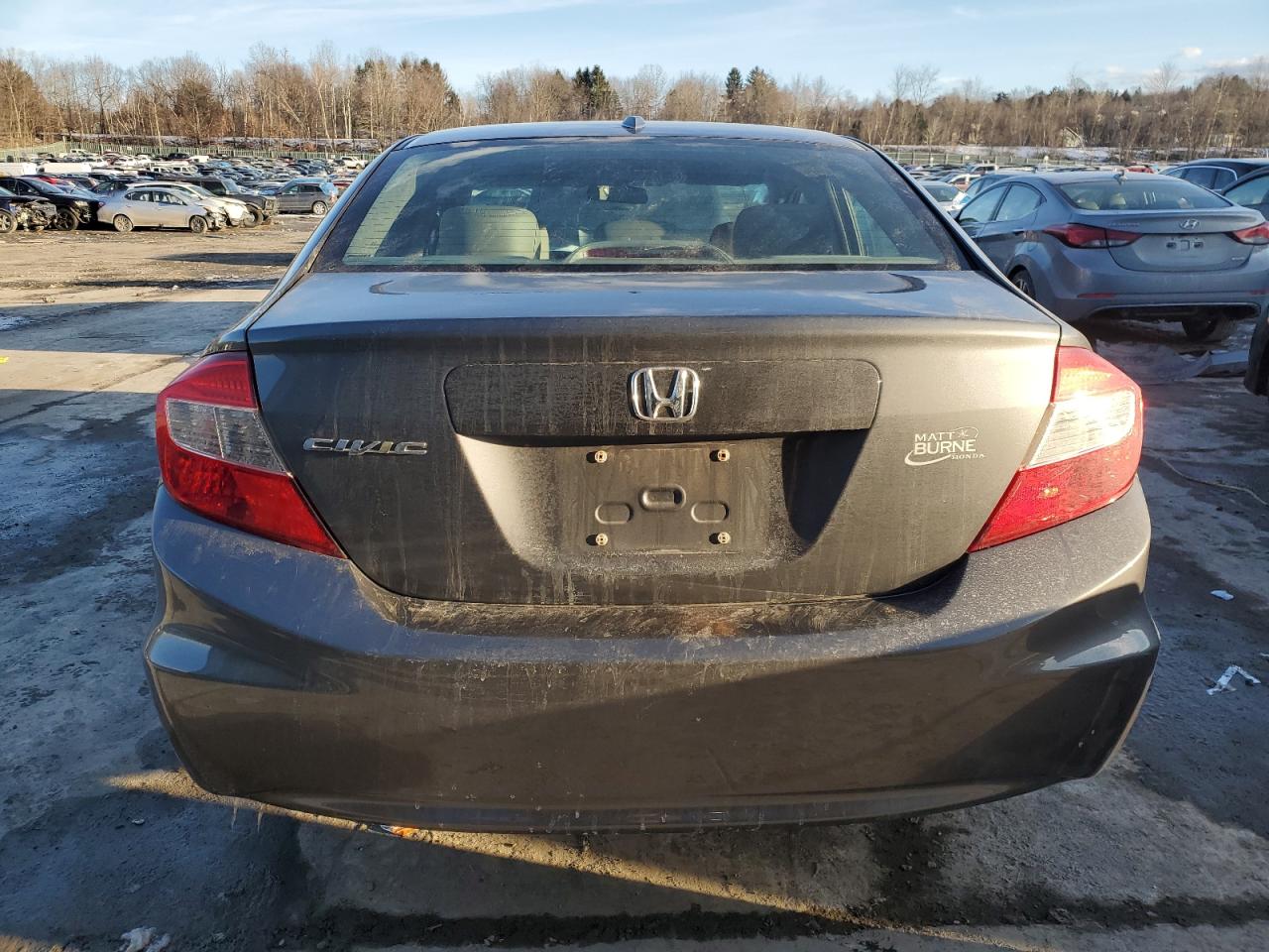 2012 Honda Civic VIN 19XFB2F90CE324647 Copart auction photo, front end damage thumbnail 6