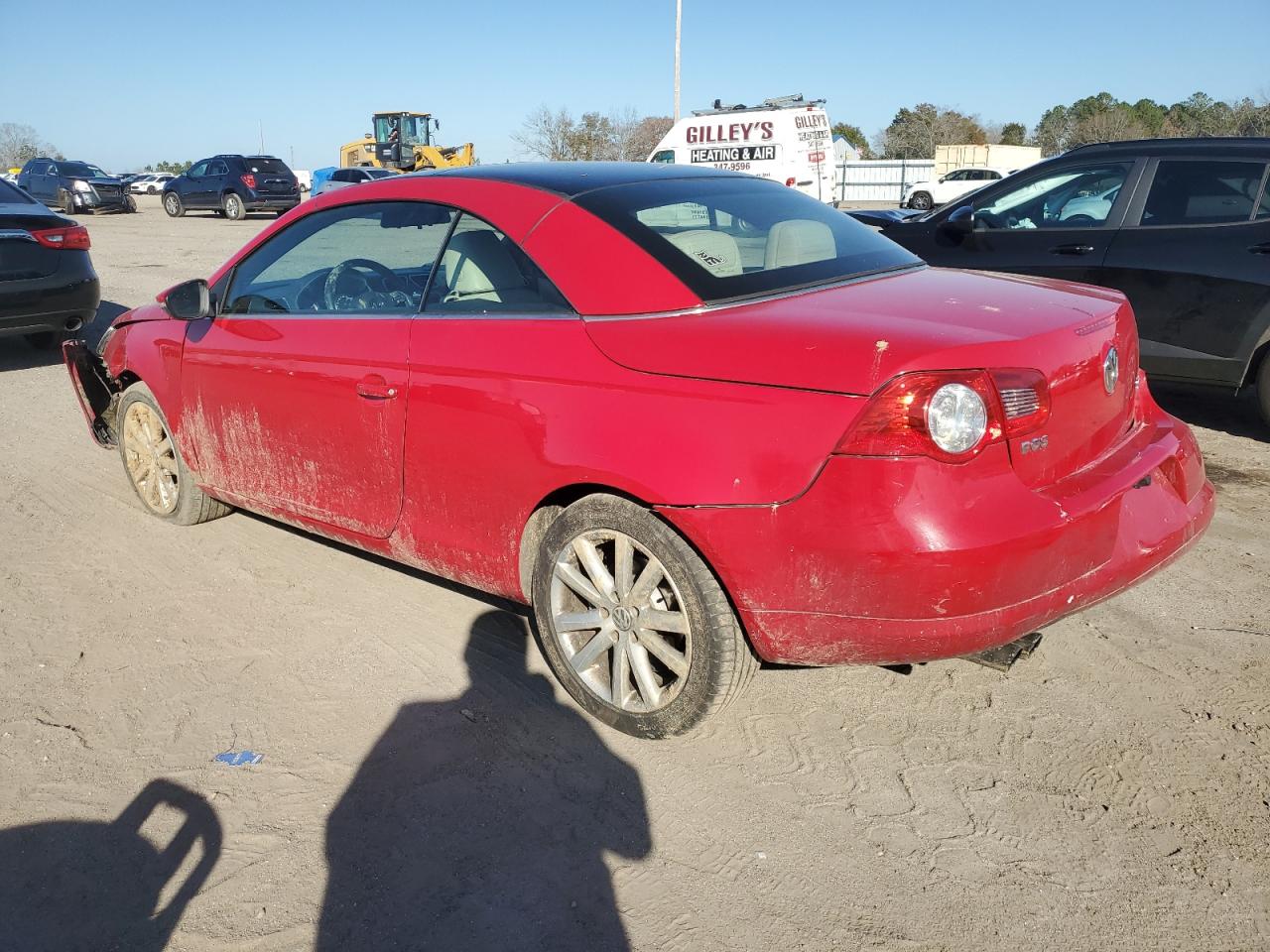 2010 Volkswagen Eos VIN WVWBA7AH9AV009738 Copart auction photo, front end / rear end damage thumbnail 2