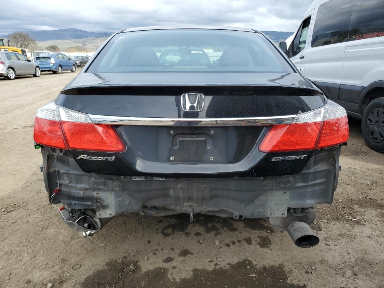 2014 Honda Accord VIN 1HGCR2F55EA296511 Copart auction photo, rear end / front end damage thumbnail 6