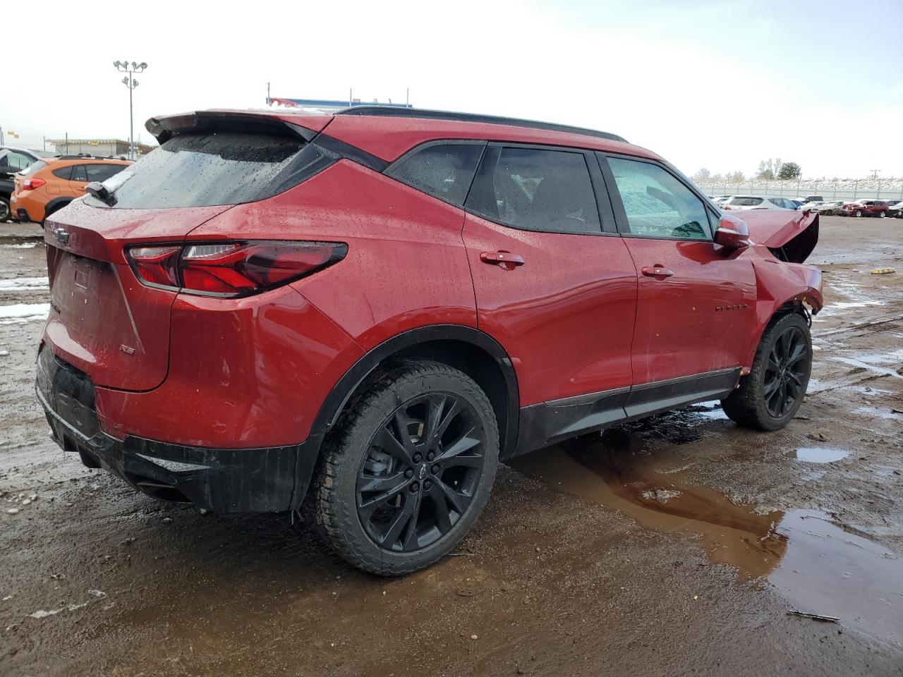 2021 Chevrolet Blazer VIN 3GNKBKRS7MS575317 Copart auction photo, front end damage thumbnail 3