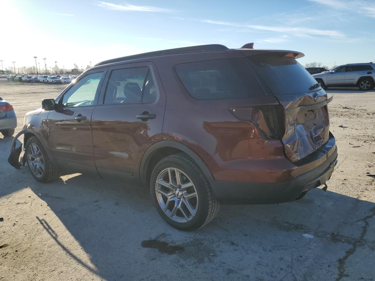 2016 Ford Explorer VIN 1FM5K8GT4GGD12091 Copart auction photo, rear end / front end damage thumbnail 2