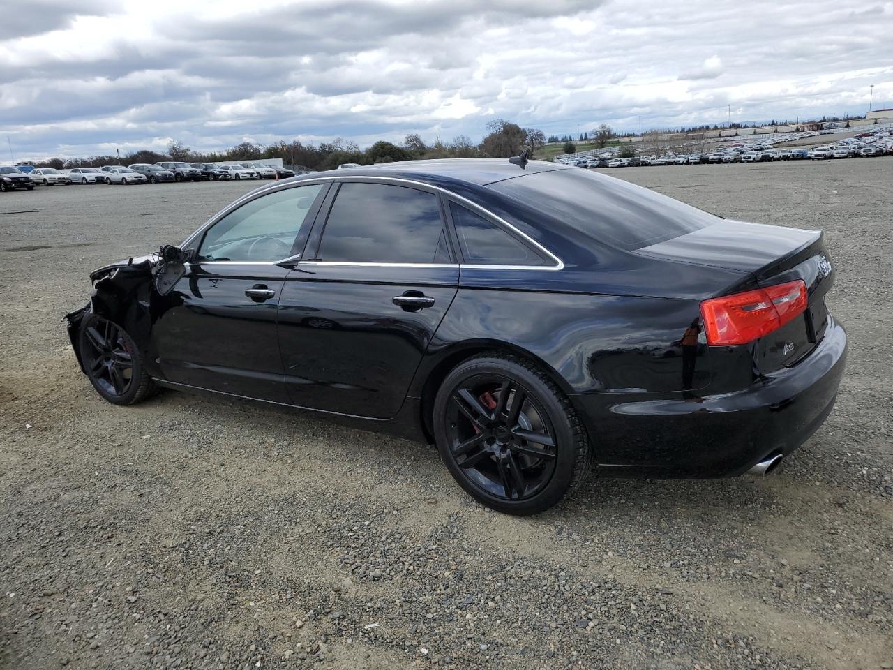 2015 Audi A6 VIN WAUGFAFC3FN036133 Copart auction photo, front end / side damage thumbnail 2