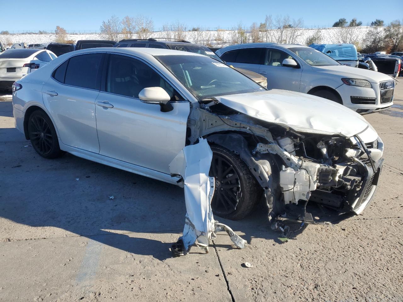 2021 Toyota Camry VIN 4T1K61AK5MU578019 Copart auction photo, front end / hail damage thumbnail 4