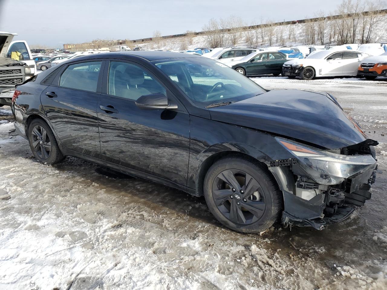 2021 Hyundai Elantra VIN KMHLS4AG2MU182563 Copart auction photo, front end damage thumbnail 4
