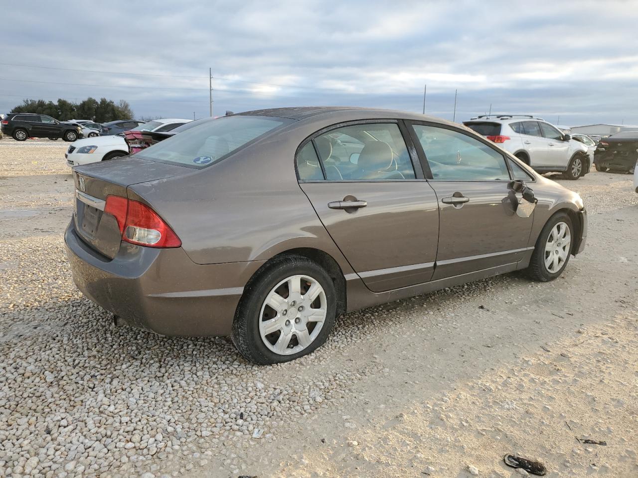 2009 Honda Civic VIN 19XFA16539E038925 Copart auction photo, all over damage thumbnail 3
