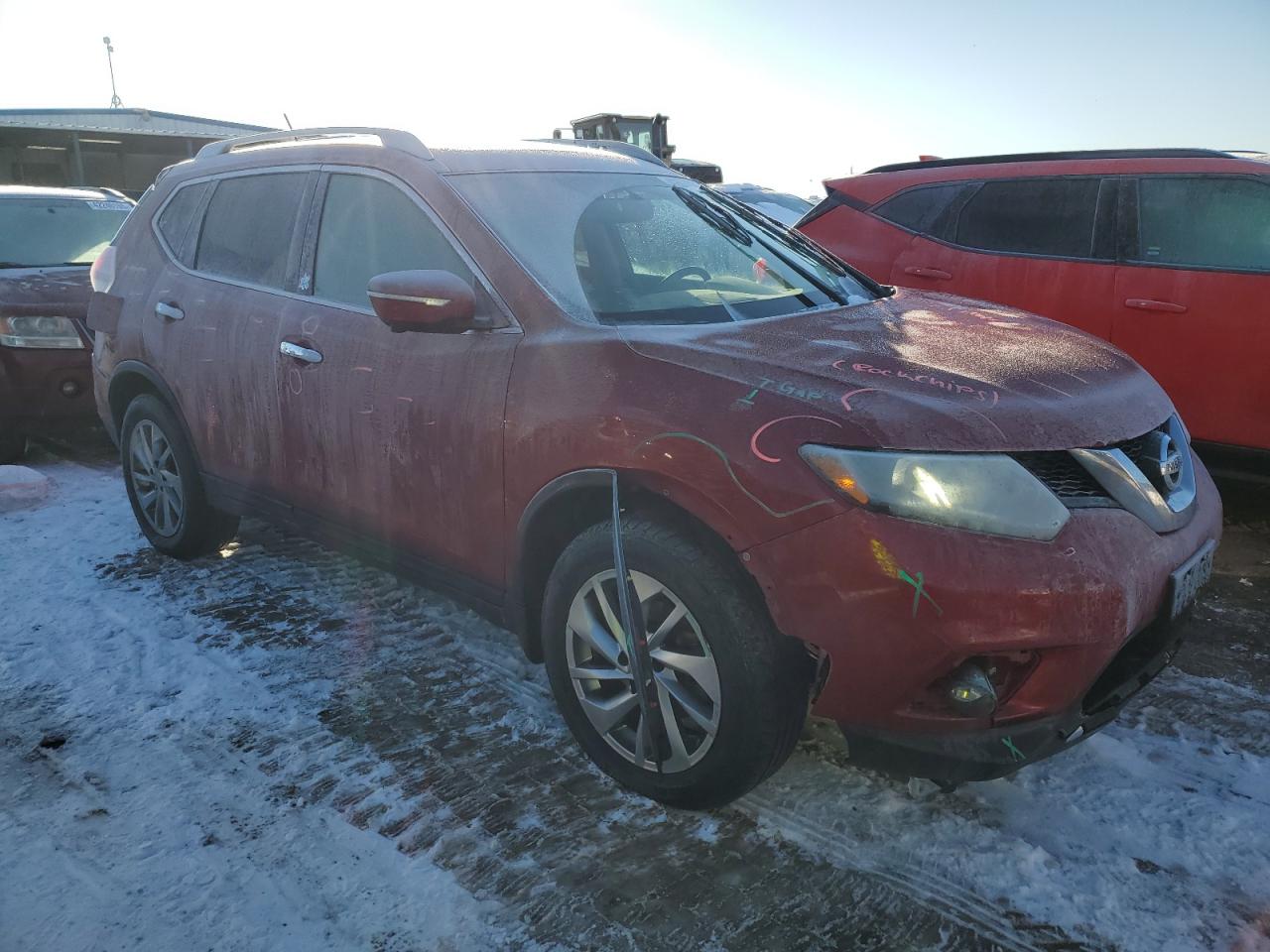 2014 Nissan Rogue VIN 5N1AT2MV3EC842264 Copart auction photo, front end / rear end damage thumbnail 4