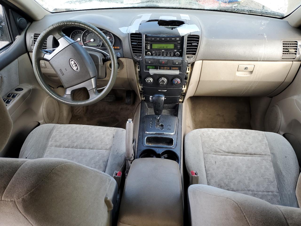 2007 KIA Sorento VIN KNDJD736975752035 Copart auction photo, front end / side damage thumbnail 8