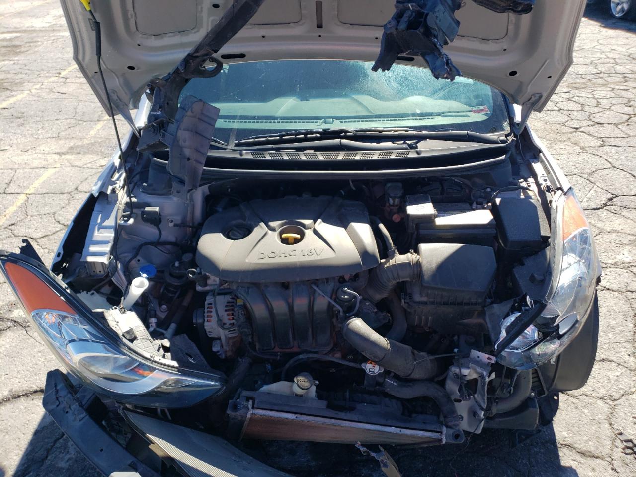 2013 Hyundai Elantra VIN 5NPDH4AE9DH281316 Copart auction photo, front end damage thumbnail 11