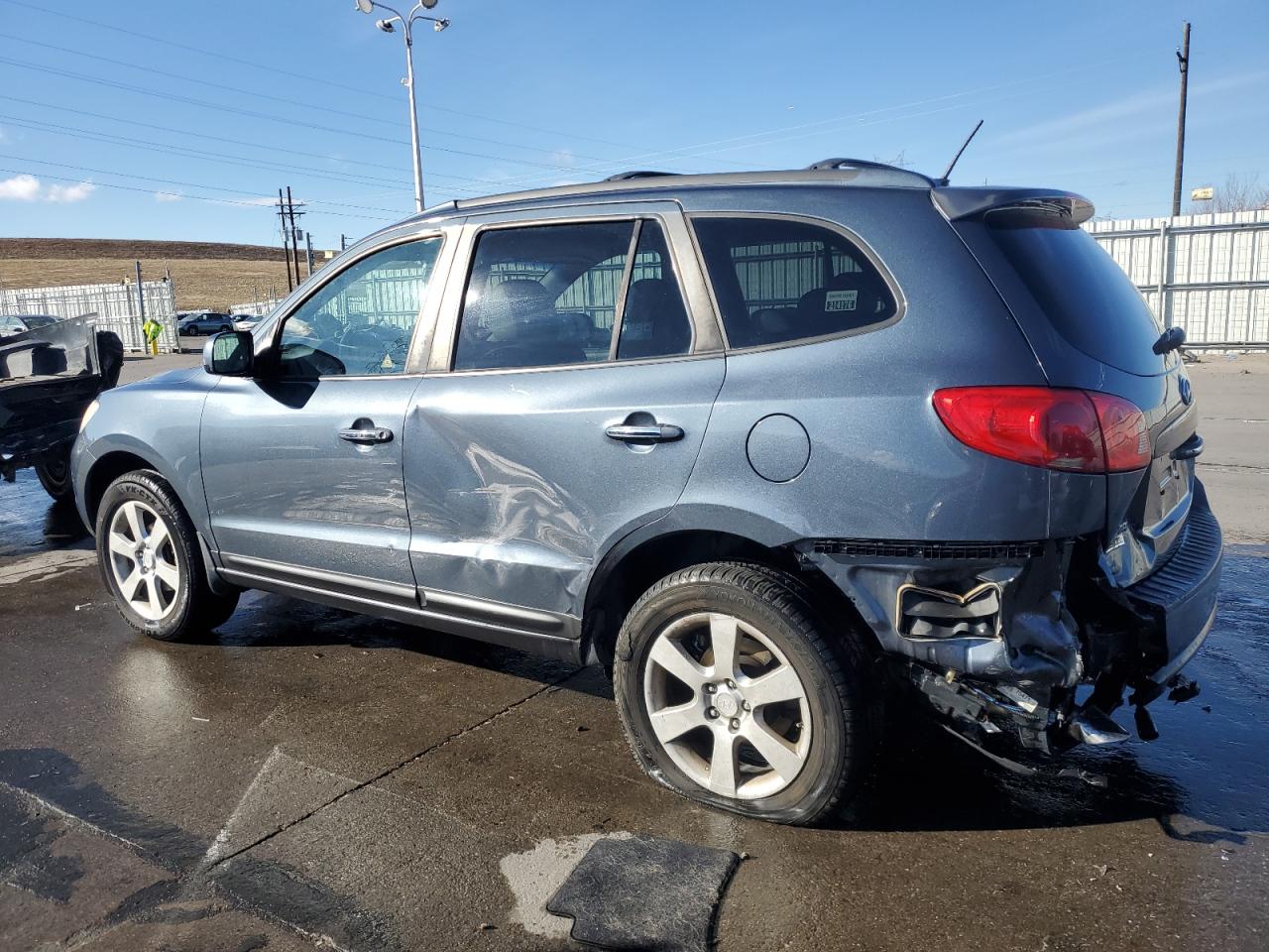 2007 Hyundai Santa Fe VIN 5NMSH73E17H119980 Copart auction photo, rear end / side damage thumbnail 2