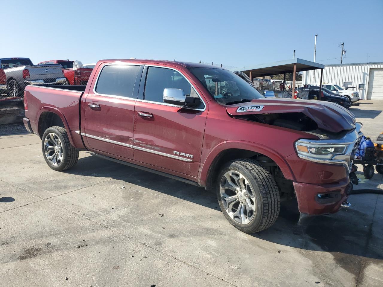 2020 RAM 1500 VIN 1C6RREHM7LN222017 Copart auction photo, front end damage thumbnail 4