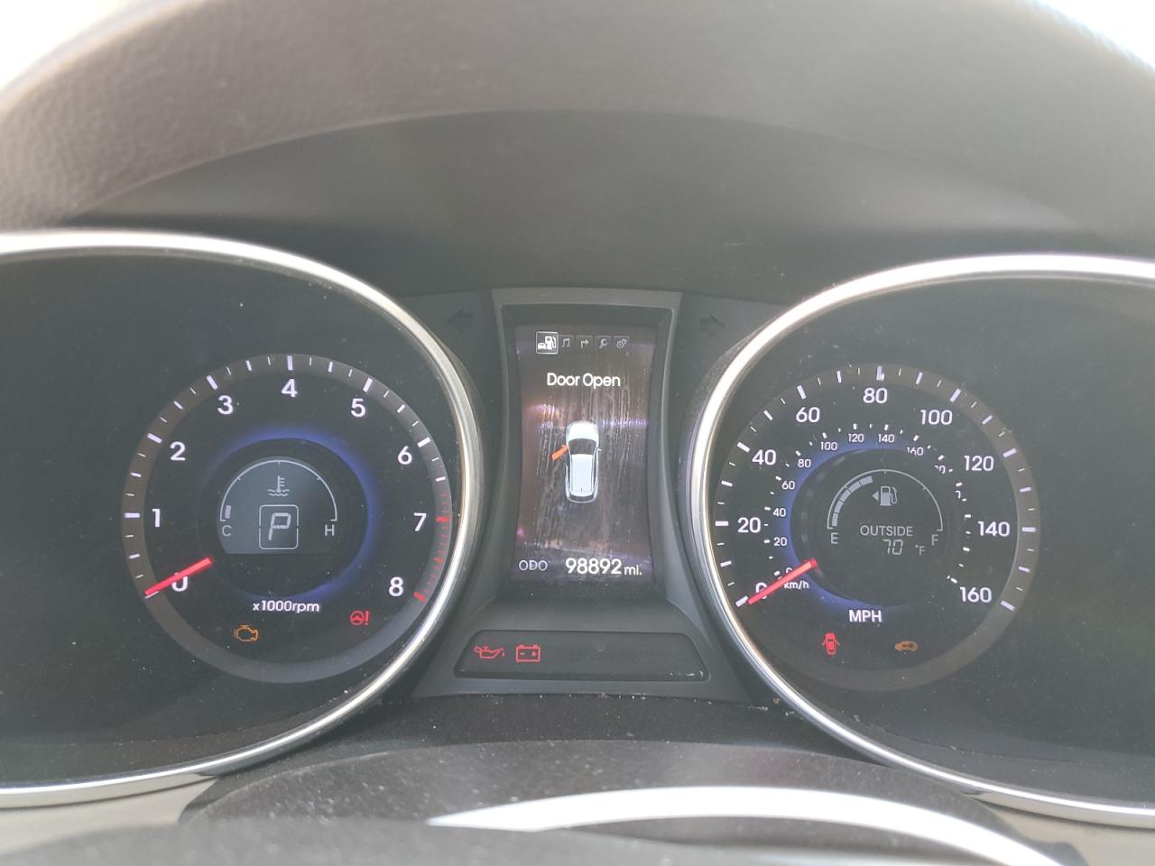 2013 Hyundai Santa Fe VIN 5XYZWDLA6DG068014 Copart auction photo, frame damage damage thumbnail 9