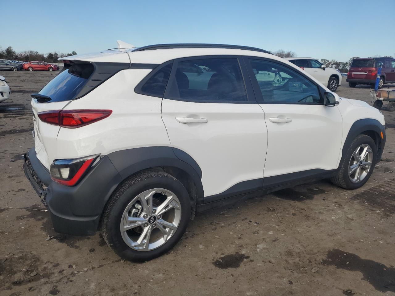 2023 Hyundai Kona VIN KM8K32AB2PU050182 Copart auction photo, rear end / front end damage thumbnail 3