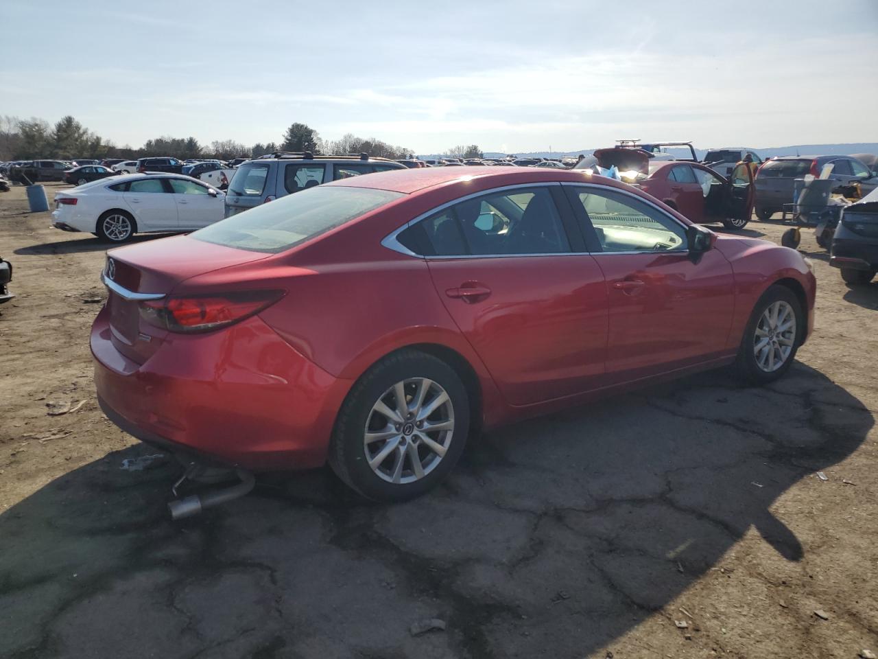 2016 Mazda 6 VIN JM1GJ1U51G1460201 Copart auction photo, side damage thumbnail 3