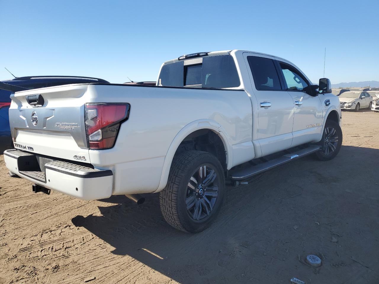 2021 Nissan Titan VIN 1N6AA1FB0MN517885 Copart auction photo, side damage thumbnail 3