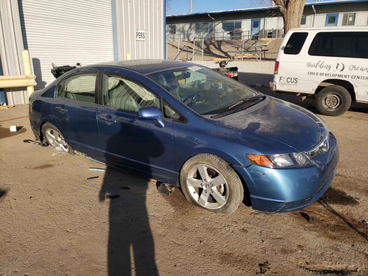 2008 Honda Civic VIN 1HGFA16968L005847 Copart auction photo, undercarriage / side damage thumbnail 4