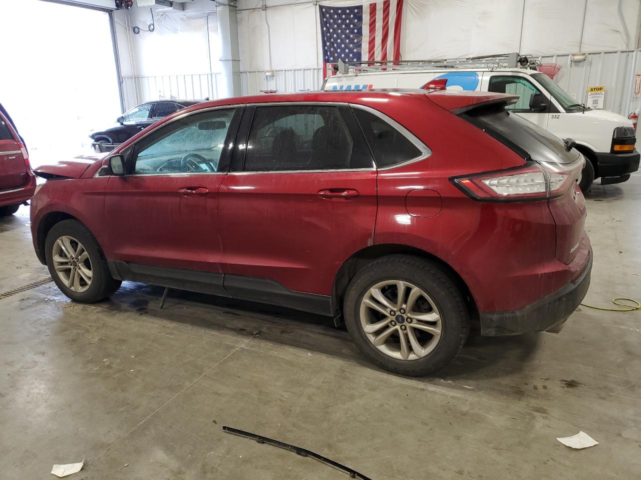 2016 Ford Edge VIN 2FMPK4J89GBC56968 Copart auction photo, front end / side damage thumbnail 2