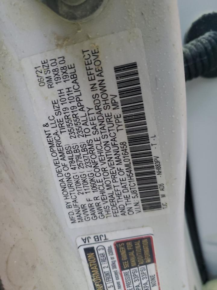 2021 Acura RDX VIN 5J8TC1H54ML016458 Copart auction photo, water/flood / burn - interior damage thumbnail 14