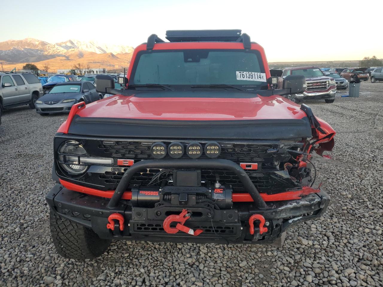 2023 Ford Bronco VIN 1FMEE5DPXPLB02972 Copart auction photo, front end damage thumbnail 5