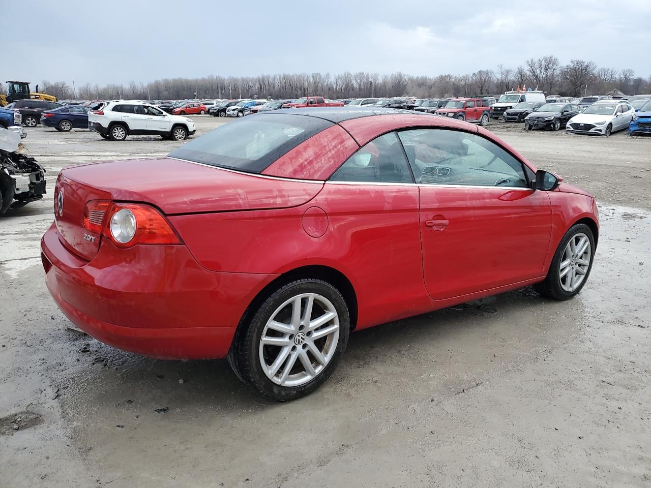 2009 Volkswagen Eos VIN WVWFA71F49V015121 Copart auction photo, side / front end damage thumbnail 3