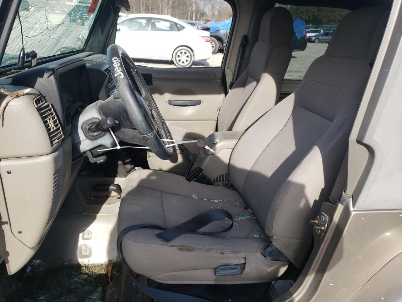 2003 Jeep Wrangler VIN 1J4FA59S23P340958 Copart auction photo, rollover damage thumbnail 7