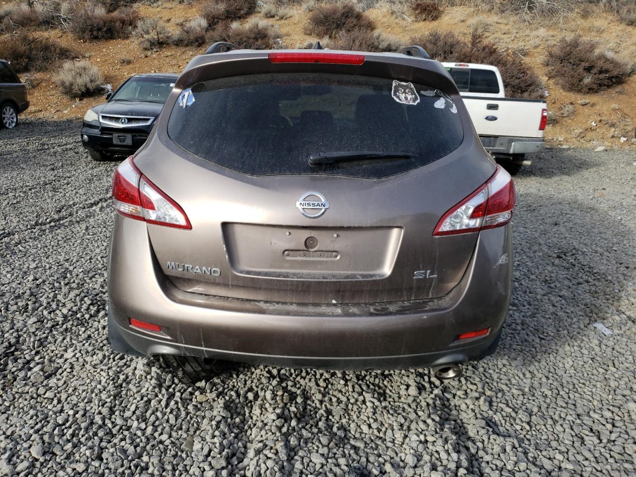 2014 Nissan Murano VIN JN8AZ1MU9EW419583 Copart auction photo, rear end / side damage thumbnail 6
