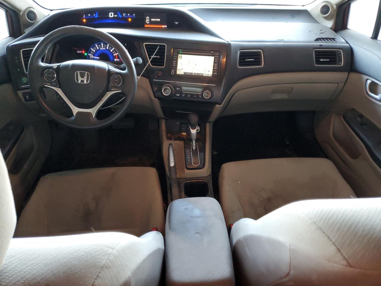 2013 Honda Civic VIN 2HGFB2F84DH510951 Copart auction photo, rear end / front end damage thumbnail 8