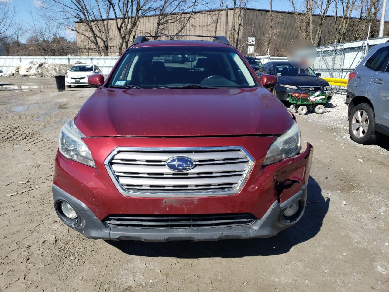 2015 Subaru Outback VIN 4S4BSADCXF3225980 Copart auction photo, front end / minor dent/scratches damage thumbnail 5