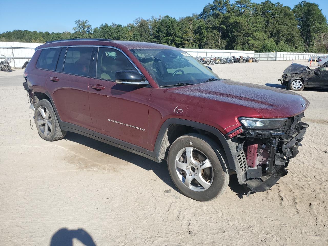 2021 Jeep Grand Cherokee VIN 1C4RJKBG0M8158145 Copart auction photo, front end / rear end damage thumbnail 4