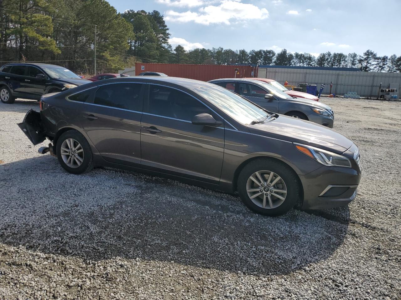 2016 Hyundai Sonata VIN 5NPE24AF0GH360537 Copart auction photo, rear end / front end damage thumbnail 4