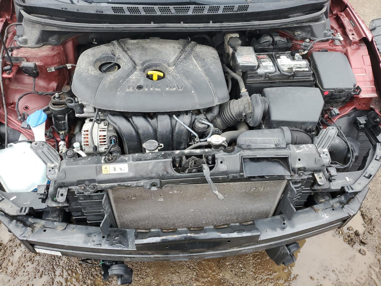 2016 Hyundai Elantra VIN 5NPDH4AEXGH759148 Copart auction photo, front end damage thumbnail 11