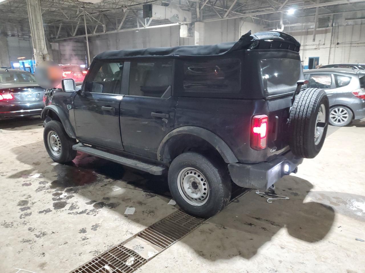 2021 Ford Bronco VIN 1FMDE5BHXMLA73234 Copart auction photo, front end / undercarriage damage thumbnail 2