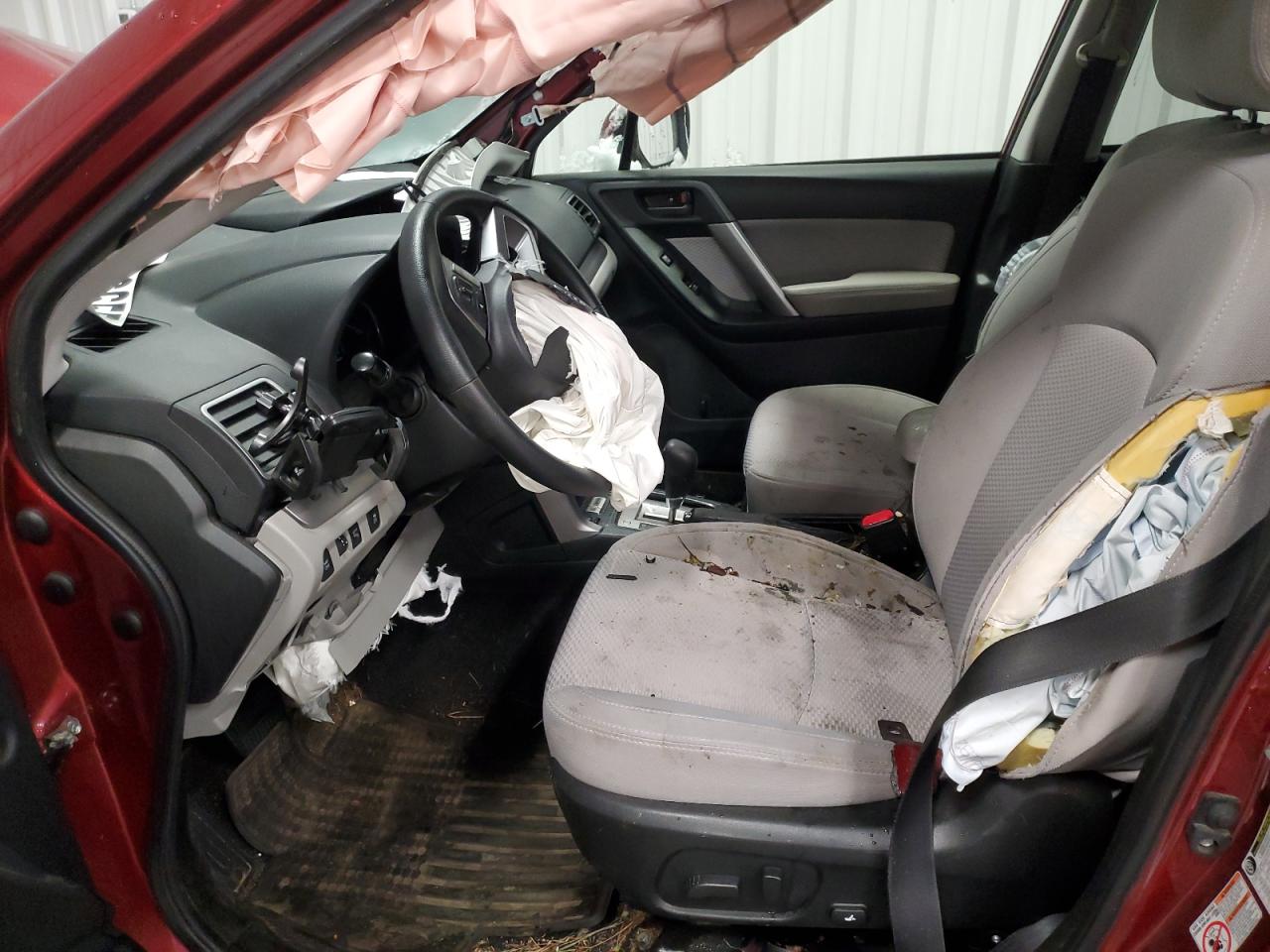 2018 Subaru Forester VIN JF2SJAGCXJH572841 Copart auction photo, undercarriage / front end damage thumbnail 7