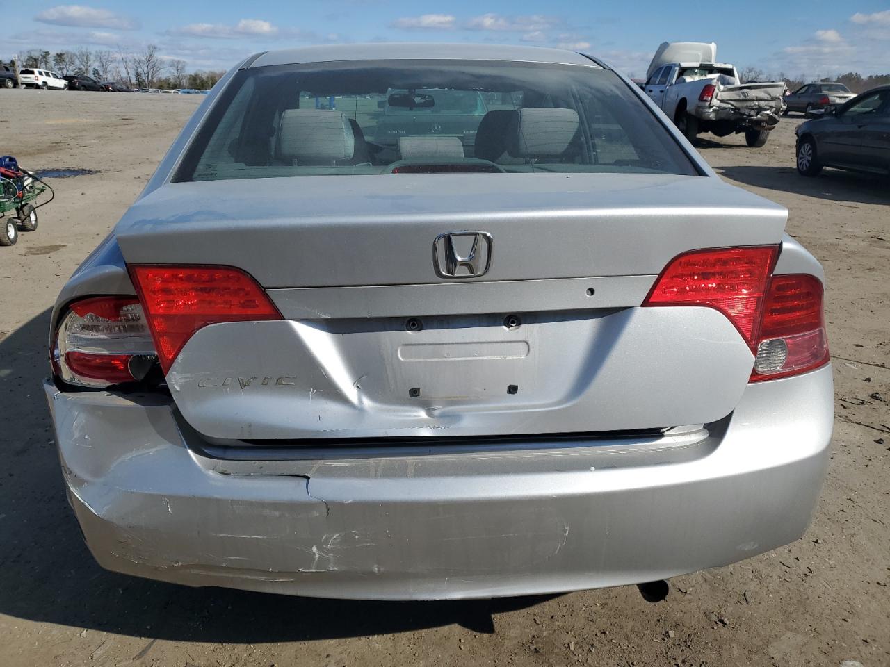 2007 Honda Civic VIN 1HGFA16567L082407 Copart auction photo, rear end / front end damage thumbnail 6