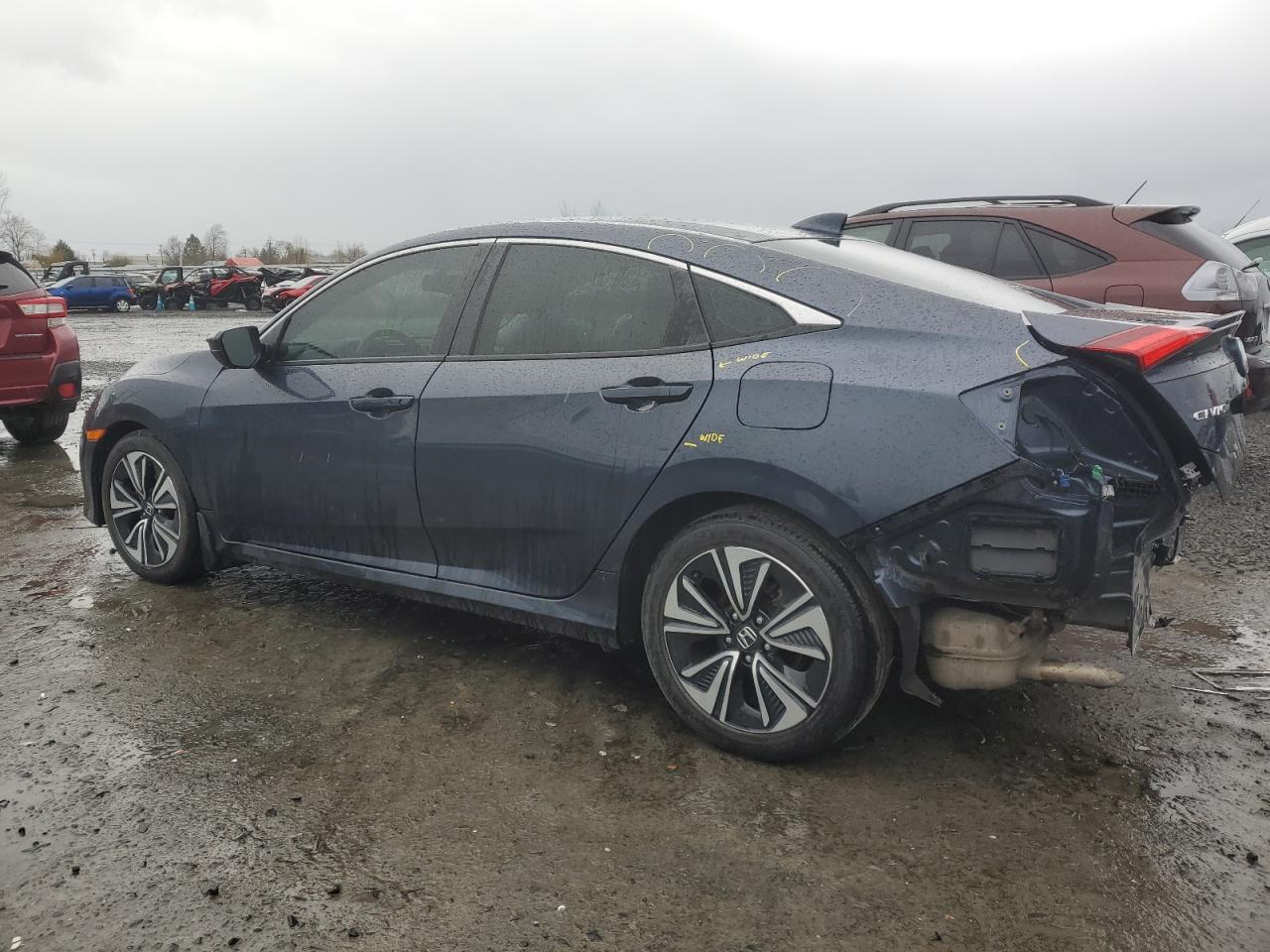 2018 Honda Civic VIN JHMFC1F7XJX041142 Copart auction photo, rear end damage thumbnail 2